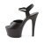 Pleaser Sandalia de Tacón ASPIRE-609 Negro Cuero Sintético EU-35 / US-5