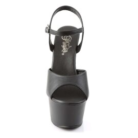 Pleaser Sandalia de Tacón ASPIRE-609 Negro Cuero...