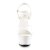 Pleaser Sandalia de Tacón ASPIRE-609 Blanco Charol EU-35 / US-5