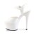 Pleaser Sandalia de Tacón ASPIRE-609 Blanco Charol EU-35 / US-5