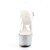 Pleaser Sandalia de Tacón BEJEWELED-708DM Plata Transparente Metalizado EU-35 / US-5