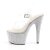 Pleaser Sandalia de Tacón BEJEWELED-708DM Plata Transparente Metalizado EU-35 / US-5