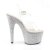 Pleaser Sandalia de Tacón BEJEWELED-708DM Plata Transparente Metalizado EU-35 / US-5