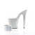 Pleaser Zapato Abierto BEJEWELED-812RS Plata Transparente Metalizado EU-35 / US-5