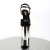 Pleaser Sandalia de Tacón BEYOND-009 Negro Plata Metalizado EU-42 / US-12