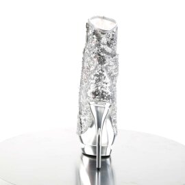 Pleaser Botín BLONDIE-R-1008 Plata Multi Metalizado EU-35 / US-5
