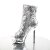 Pleaser Botín BLONDIE-R-1008 Plata Multi Metalizado EU-35 / US-5