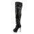 Pleaser Bota Alta BLONDIE-R-3011 Negro Lentejuelas EU-37 / US-7
