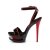 Pleaser Sandalia de Tacón BLONDIE-631-2 Negro  Charol Rojo EU-35 / US-5