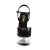 Pleaser Sandalia de Tacón CAPTIVA-609 Negro Charol Transparente EU-35 / US-5