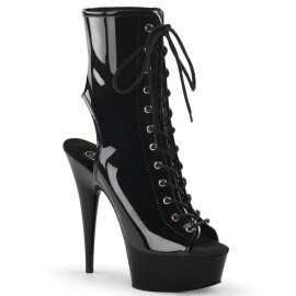 Pleaser Botín DELIGHT-1016 Negro Charol EU-35 / US-5