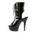 Pleaser Botín DELIGHT-1016 Negro Charol EU-37 / US-7