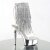 Pleaser Botín DELIGHT-1017RSF Plata Transparente Metalizado EU-36 / US-6
