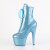 Pleaser ADORE-1020GP Botines de Plataforma de Charol con purpurina en color azul bebé