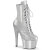 Pleaser ADORE-1020GP Botines de Plataforma de Charol con purpurina en color plateado
