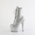 Pleaser ADORE-1020GP Botines de Plataforma de Charol con purpurina en color plateado