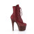 Pleaser ADORE-1020RM Botines de Plataforma de Cuero Sintético con Malla de pedrería en color tinto