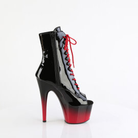 Pleaser ADORE-1021BR-H Botines de Plataforma de Charol Negro