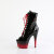 Pleaser ADORE-1021BR-H Botines de Plataforma de Charol Negro