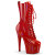 Pleaser ADORE-1040WR-HG Botines de Plataforma de Charol Rojo Hologramagráfico