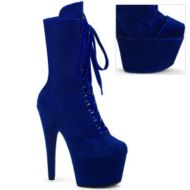 Pleaser ADORE-1045VEL Botines de Plataforma de Terciopelo...