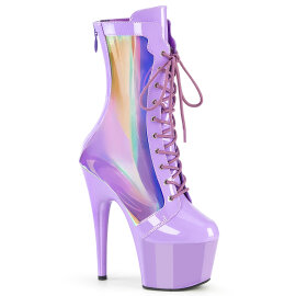 Pleaser ADORE-1047 Botines de Plataforma en Charol Lila...