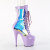 Pleaser ADORE-1047 Botines de Plataforma en Charol Lila Hologramagráfico