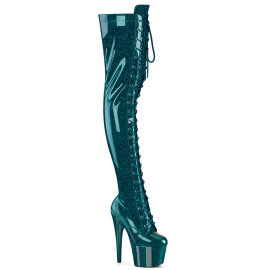 Pleaser ADORE-3020GP Botas de Plataforma sobre la Rodilla...