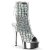 Pleaser Botín DELIGHT-1018HG Holograma Plata Metalizado EU-35 / US-5