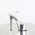 Pleaser ADORE-708 Sandalias de Plataforma Transparente Cromo Plateado