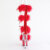 Pleaser ADORE-728F Sandalias de Plataforma transparente en Rojo