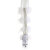 Pleaser ADORE-728F Sandalias de Plataforma transparente en blanco