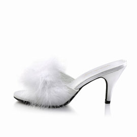 Fabulicious AMOUR-03 Zuecos Piel Sintética blanco