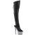 Pleaser BEJEWELED-3019MS-7 Botas altas Plataforma Piel Sintética pedrería Negro
