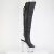 Pleaser BEJEWELED-3019MS-7 Botas altas Plataforma Piel Sintética pedrería Negro