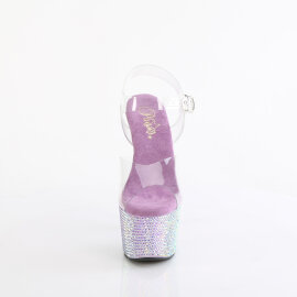 Pleaser BEJEWELED-708RRS Sandalias Plataforma Tono Claro...