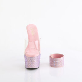 Pleaser BEJEWELED-712RS Zuecos Plataforma Tono Claro...