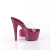 Pleaser BEJEWELED-712RS Zuecos Plataforma Tono Claro pedrería Rosa