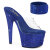 Pleaser BEJEWELED-712RS Zuecos Plataforma Tono Claro pedrería Azul