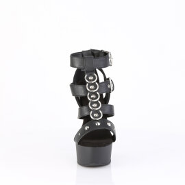 Pleaser CAPTIVA-658 Botines Plataforma ecoPiel Negro