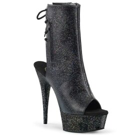 Pleaser Botín DELIGHT-1018MMG Negro Cuero Sintético EU-39 / US-9