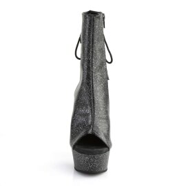 Pleaser Botín DELIGHT-1018MMG Negro Cuero Sintético EU-39 / US-9