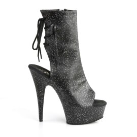 Pleaser Botín DELIGHT-1018MMG Negro Cuero Sintético EU-39 / US-9