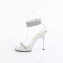 Fabulicious CHIC-40 Sandalias tejido pedrería plata