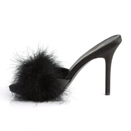 Fabulicious CLASSIQUE-01F Zuecos Piel Sintética Negro