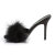 Fabulicious CLASSIQUE-01F Zuecos Piel Sintética Negro