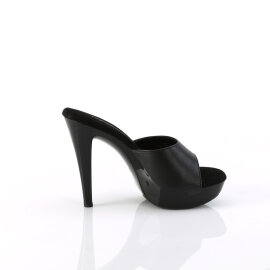 Fabulicious COCKTAIL-501L Zuecos con Plataforma cuero Negro