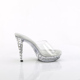 Fabulicious COCKTAIL-501SDT Zuecos con Plataforma  Transparente