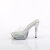 Fabulicious COCKTAIL-501SDT Zuecos con Plataforma  Transparente