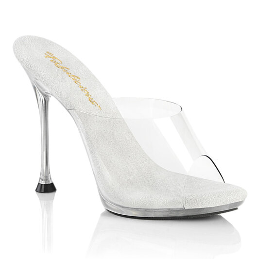 Fabulicious CUPID-401 Zuecos Transparente